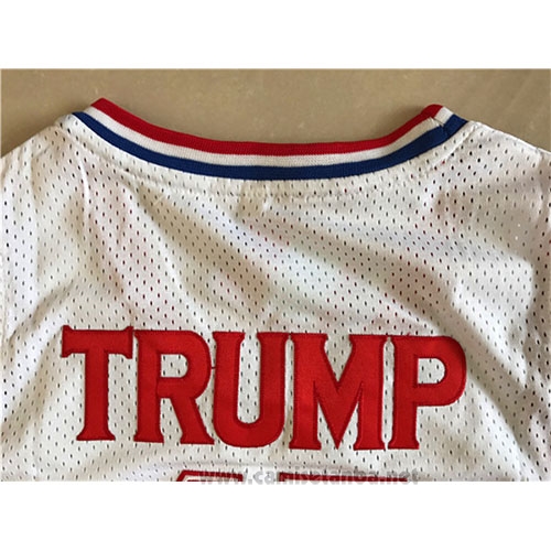 Camiseta USA 1992 Donald Trump #45 Blanco